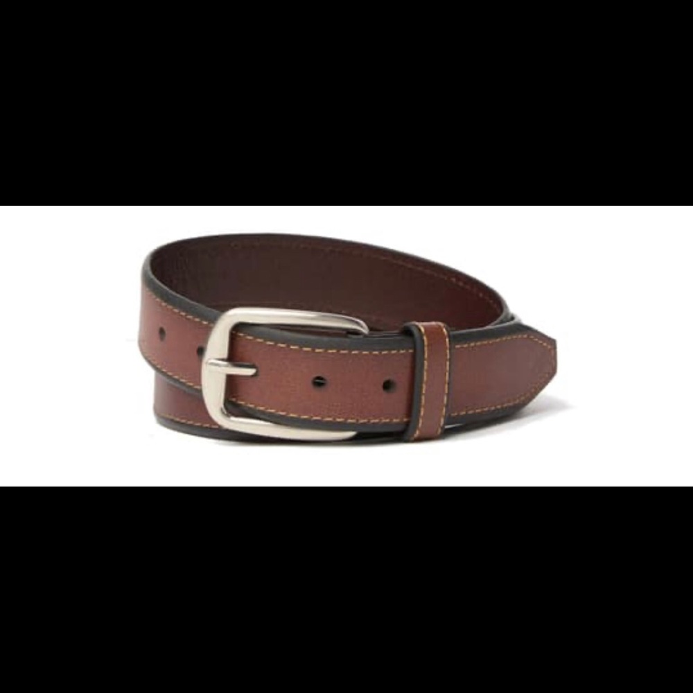 NEW NORDSTROM Fenny Bonded Brown Leather Dress Blt